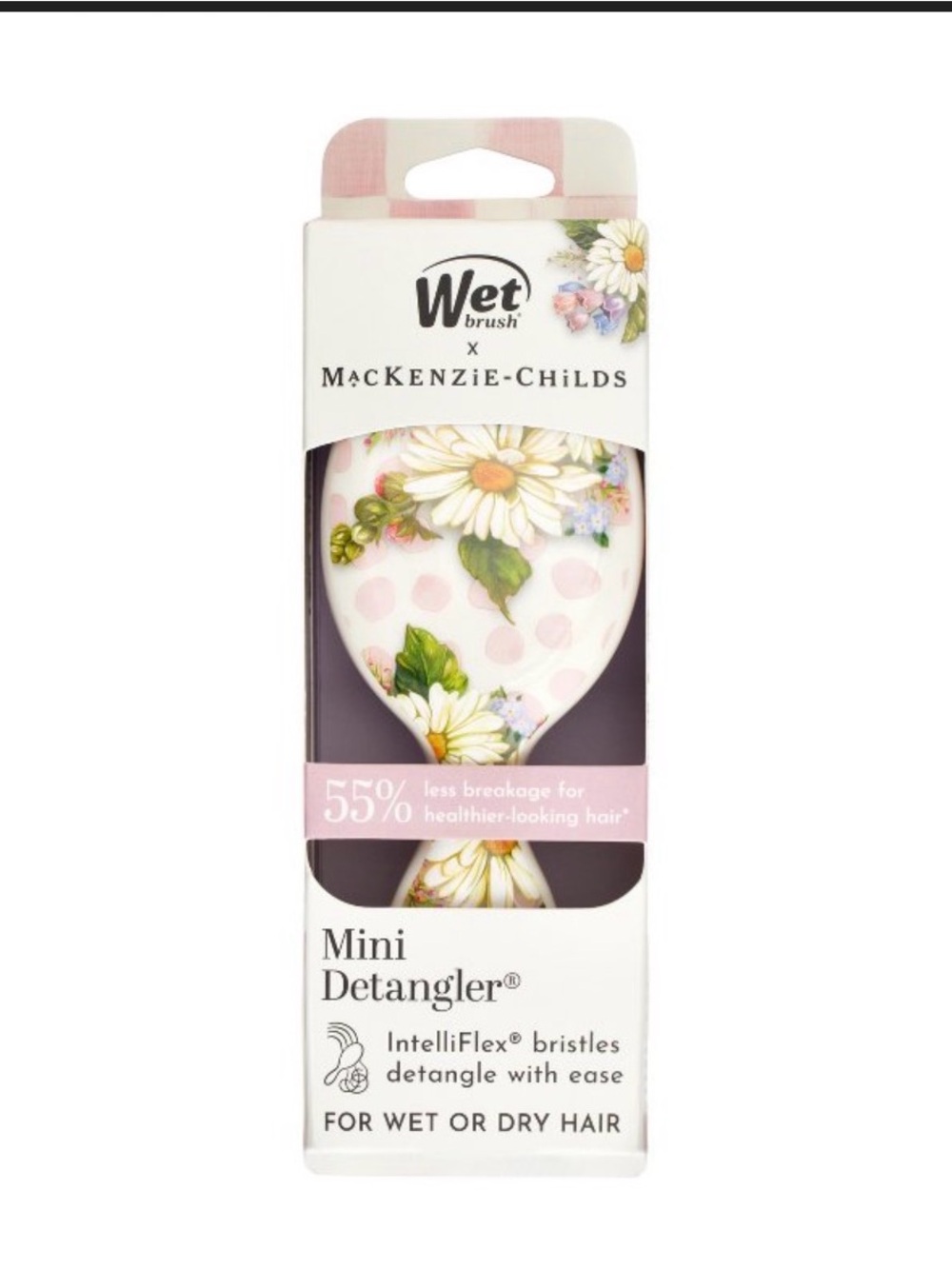 MacKenzie Childs x wet brush Floral Mini Detangler new box